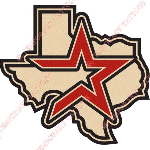 Houston Astros Customize Temporary Tattoos Stickers NO.1593